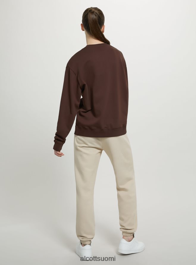 vaatetus fi Alcott naiset tavallinen puuvillainen pyöreäkauluksinen collegepaita wh2 valkoinen HL28P092