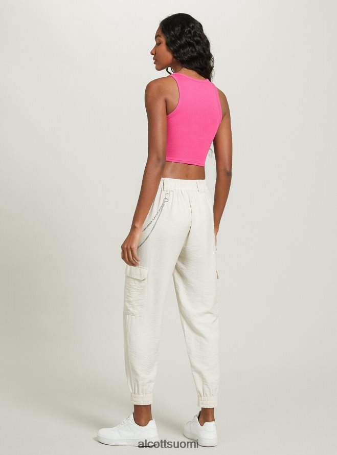 vaatetus fi Alcott naiset lyhennetty puuvillapusero bk1 musta HL28P0291