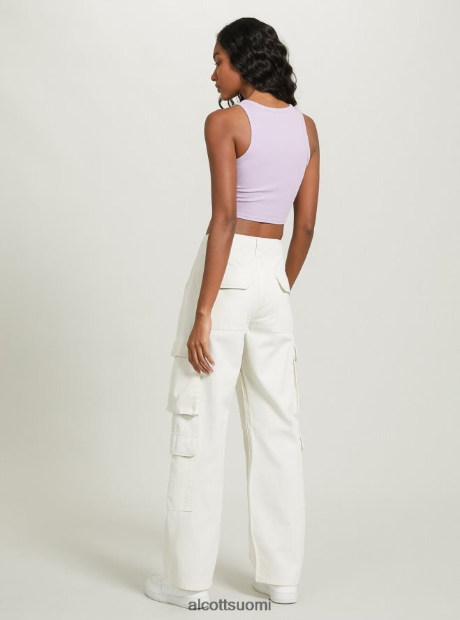 vaatetus fi Alcott naiset lyhennetty puuvillapusero bk1 musta HL28P0293