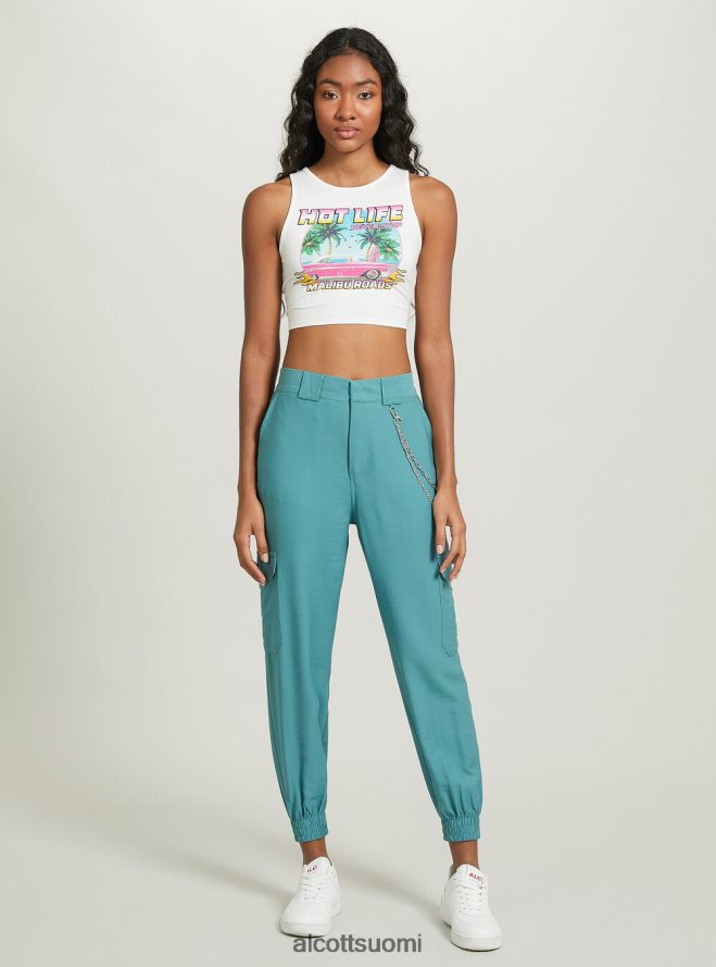 vaatetus fi Alcott naiset nauhallinen crop toppi wh2 valkoinen HL28P010