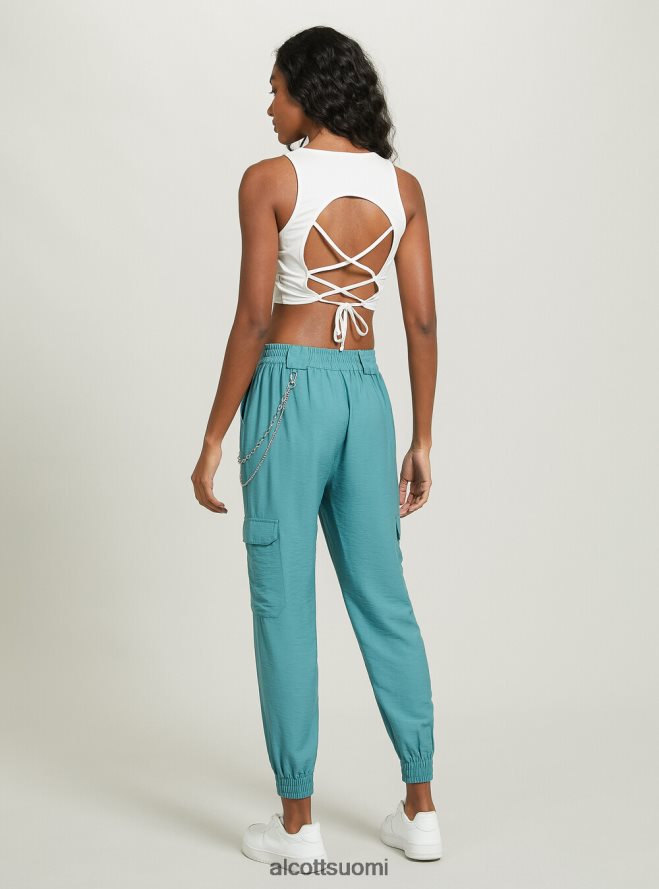 vaatetus fi Alcott naiset nauhallinen crop toppi wh2 valkoinen HL28P010