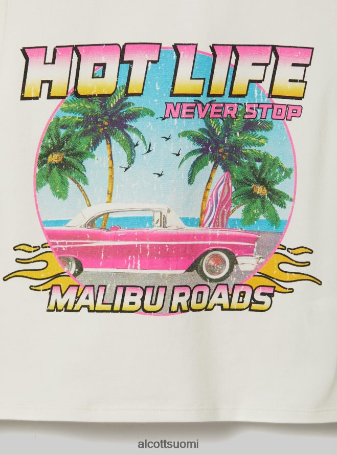 vaatetus fi Alcott naiset nauhallinen crop toppi wh2 valkoinen HL28P010