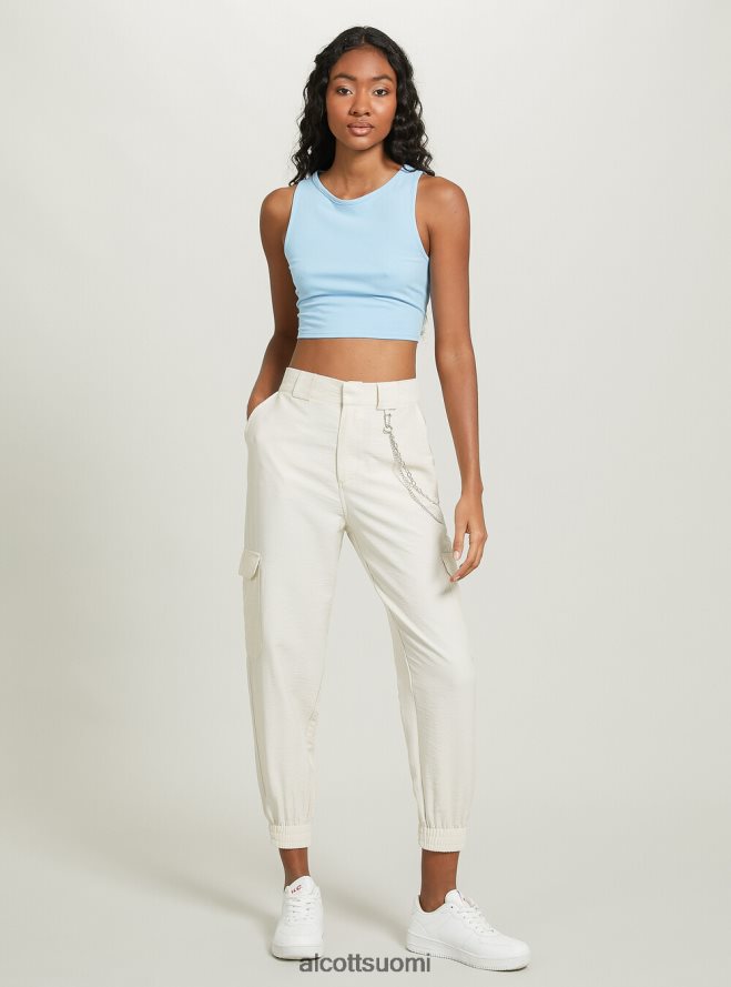 vaatetus fi Alcott naiset nauhallinen crop toppi wh2 valkoinen HL28P0275