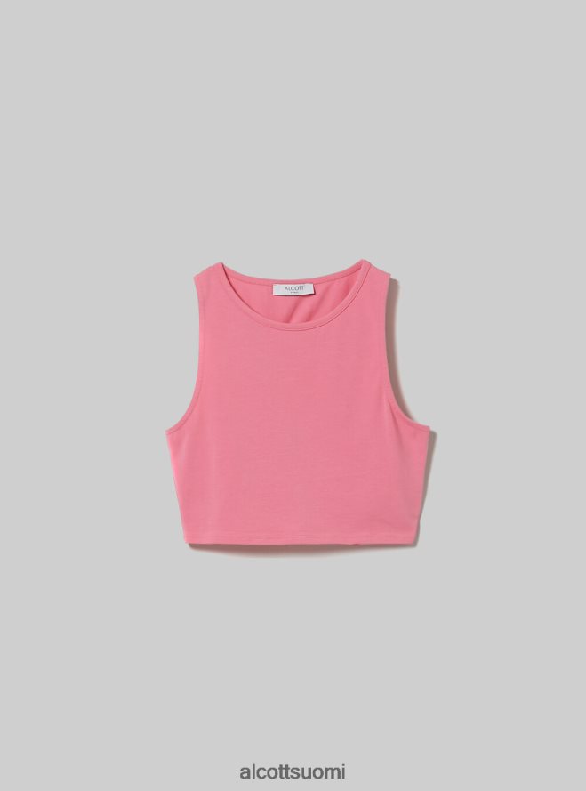 vaatetus fi Alcott naiset nauhallinen crop toppi wh2 valkoinen HL28P0333