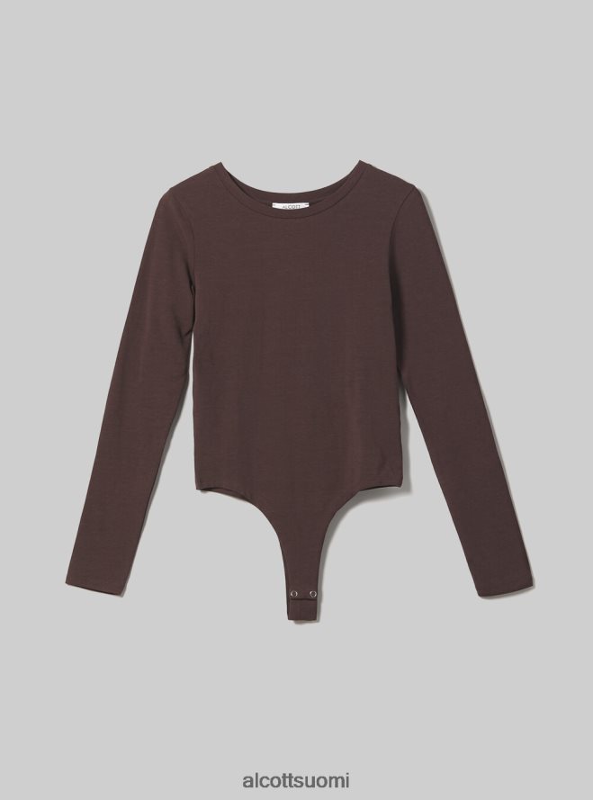 vaatetus fi Alcott naiset pitkähihainen body bk1 musta HL28P0496