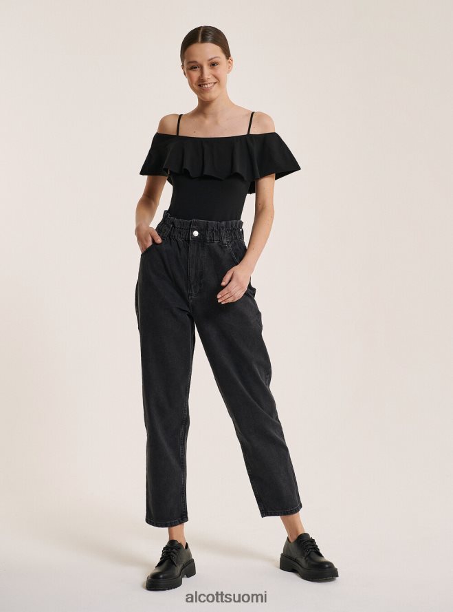 vaatetus fi Alcott naiset puuvillainen body röyhelöillä c2274 azzurre HL28P0318