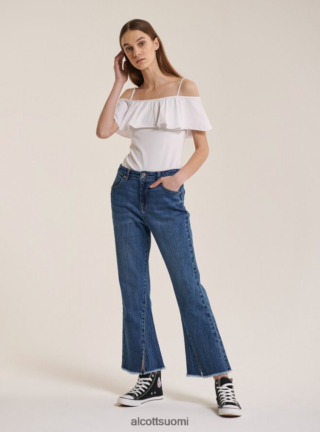 vaatetus fi Alcott naiset puuvillainen body röyhelöillä c2274 azzurre HL28P0425