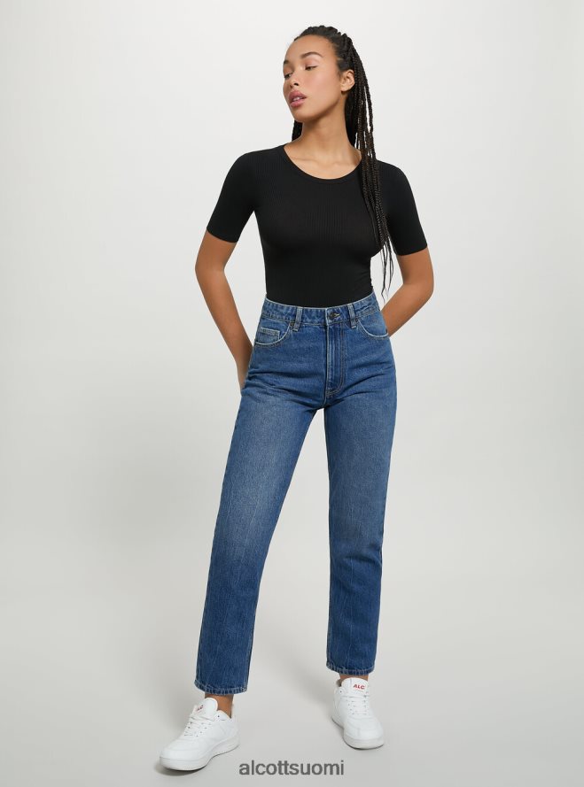 vaatetus fi Alcott naiset resori lyhythihainen body bk1 musta HL28P091