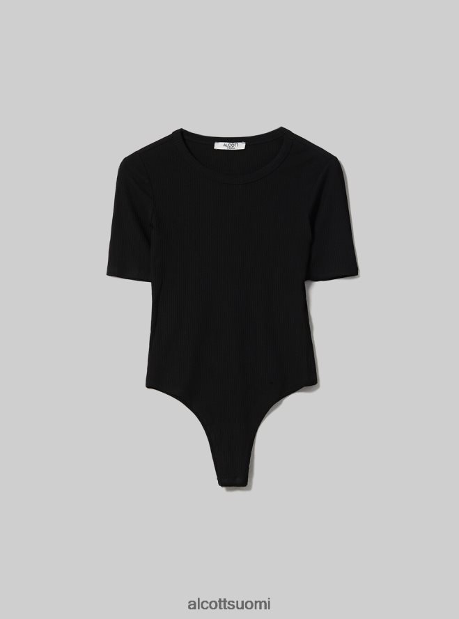 vaatetus fi Alcott naiset resori lyhythihainen body bk1 musta HL28P091