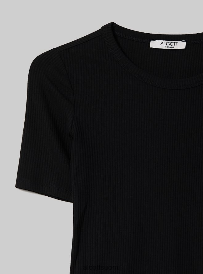 vaatetus fi Alcott naiset resori lyhythihainen body bk1 musta HL28P091